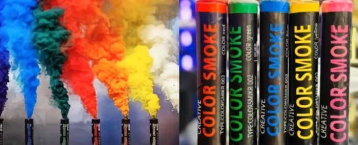 Shamarih Colorful Smoke Wedding - Fireworks 6 Pieces Multi Color